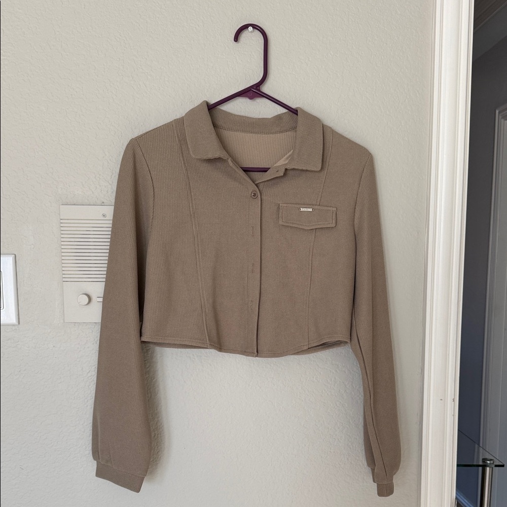 SHEIN Tan Utility Jacket